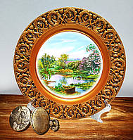 Сувенирная подарочная тарелка лодочка тарелка для декора интерьера