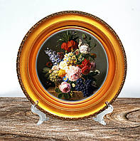 Сувенирная тарелка Цветы тарелка для декора интерьера