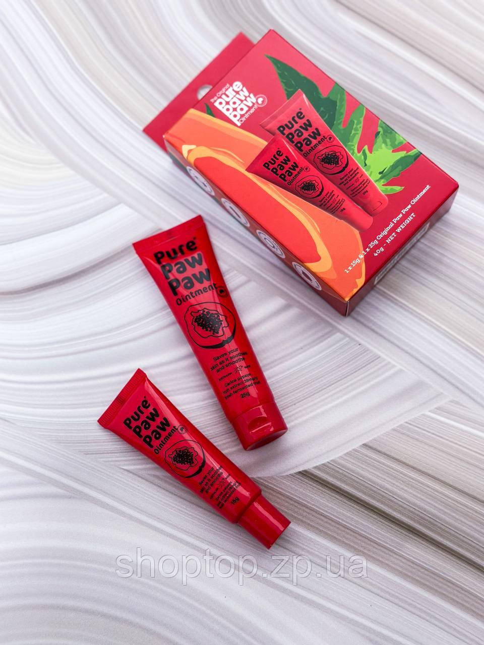 Набір відновлюючих бальзамів для губ Pure Paw Paw Duo Original