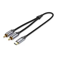 Аудио-кабель Vention BGUHH USB Type C (тато) - RCA (тато) Silver