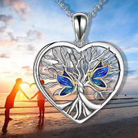 Кулон Серце Дерево любові Love/ Романтичний кулон у формі серця