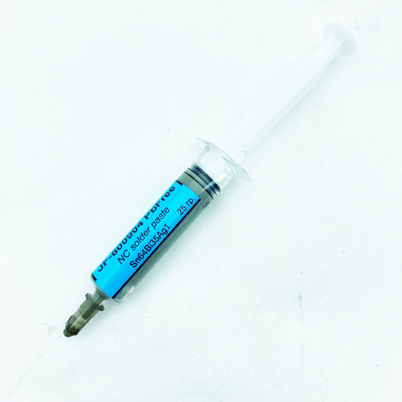 Паяльна паста Sn64Bi35Ag1 JF-800904 PbFree 25 г, зі сріблом, середньоплавка