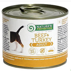 Nature's Protection Adult Beef&Turkey Вологий корм для дорослих собак всіх порід з яловичиною та індичкою 200г