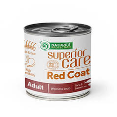Nature's Protection Superior Care Red Coat All Breeds Суп для собак з рудим забарвленням шерсті, лосось 140г