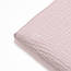 Муслін однотонний двошаровий жатий, колір світло-рожевий, ширина 135 см, фото 3