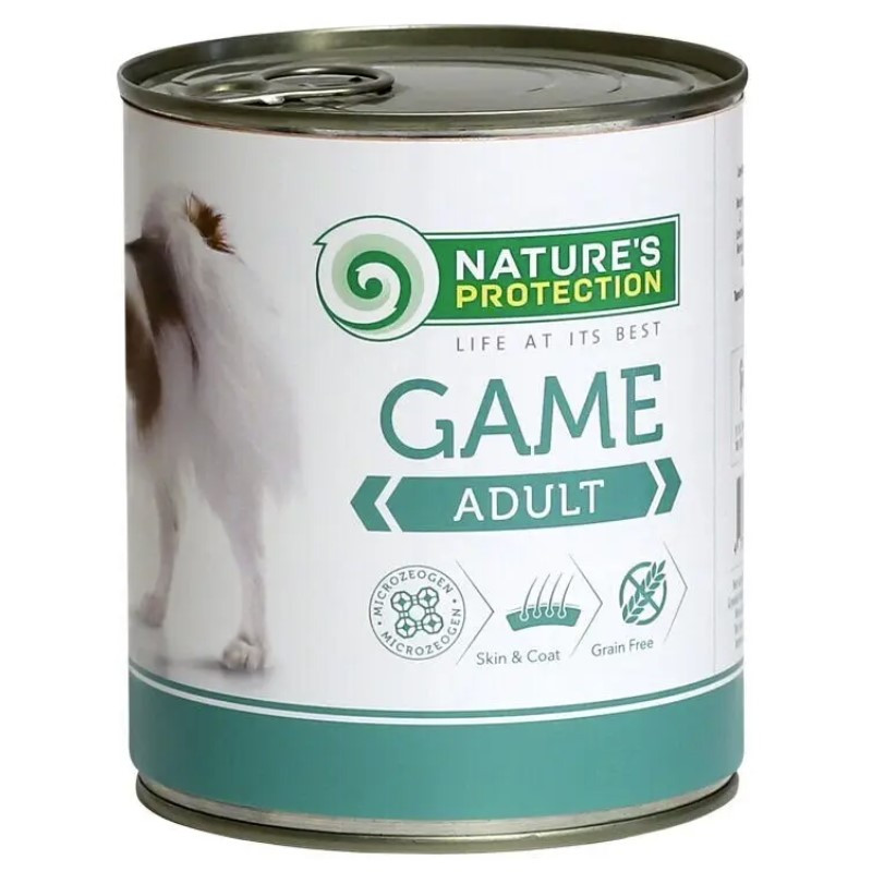 Nature's Protection Adult Game Вологий корм для дорослих собак всіх порід з дичиною 400г