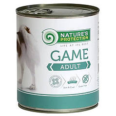 Nature's Protection Adult Game Вологий корм для дорослих собак всіх порід з дичиною 400г