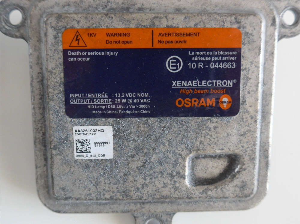 Штатний блок розпалювання Osram D8S 10R-044663 AA3261002HQ 25XT6-D-12V