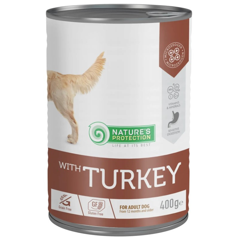 Nature's Protection with Turkey Вологий корм для дорослих собак з індичкою 400г