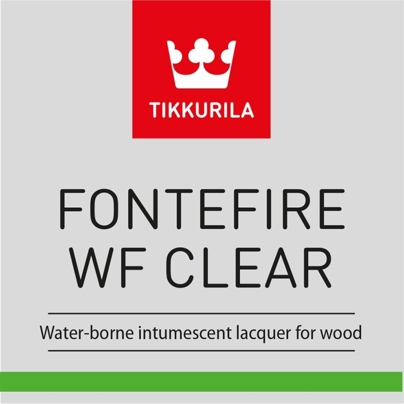 Tikkurila Fontefire WF Clear - вогнезахисний лак, що спучується, для деревини, 20 л