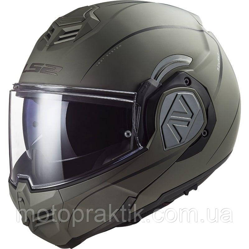 LS2 FF906 Advant Special Matt Sand, XS Мотошолом модуляр/трансформер з окулярами