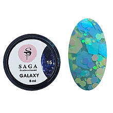 Glitter Gel (Гліттер гель) від Saga Galaxy №15
