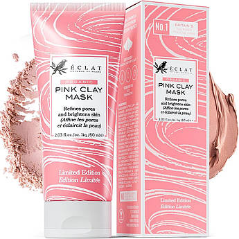 Маска для звуження пор із рожевою глиною Eclat Organic Pink Clay Mask 60 мл