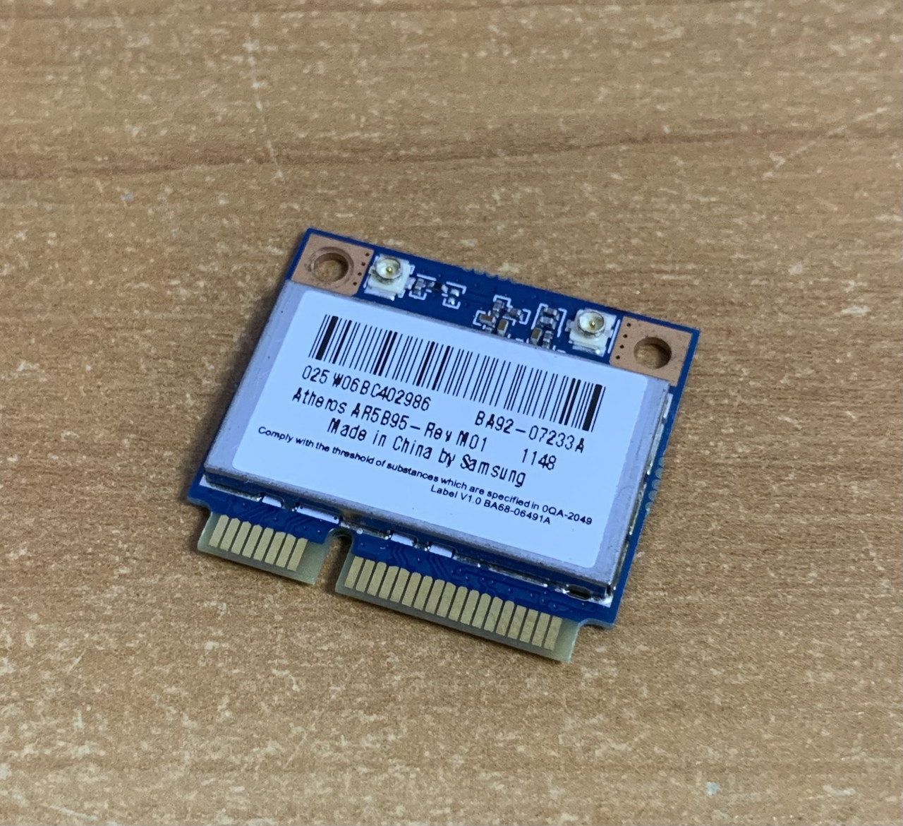 Б/У Wi-Fi модуль Atheros AR5B95, Samsung RV515, BA92-07233A - фото 1 - id-p1894927623