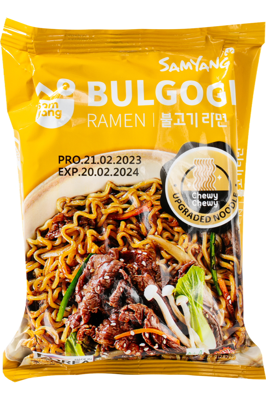Локшина швидкого приготування Бульгогі Рамен Bulgogi Ramen SAMYANG 80 г