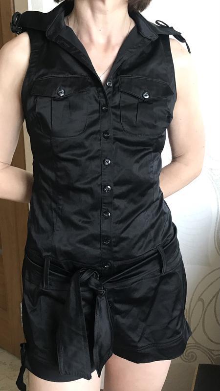 Комбінезон (ромпер) літній атласний, розмір S, фото 1