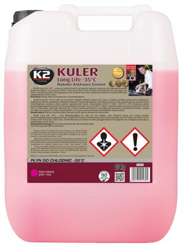 Антифриз -35 °C рожевий Kuler Long Life G13 20 кг W406R K2