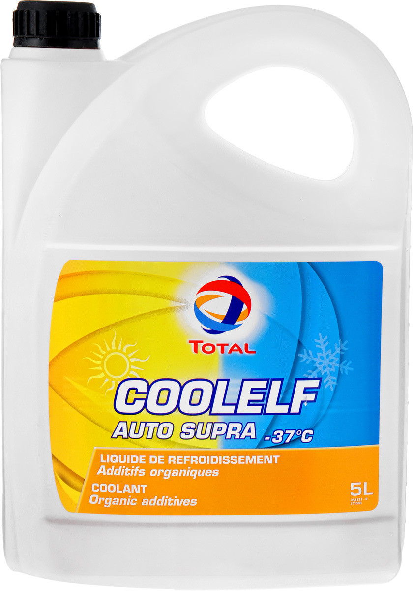 Антифриз -37 °C жовтогарячий G12 Coolelf Auto Supra 5 л (147989) Total