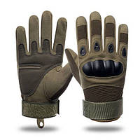 Тактические полнопалые перчатки Oakley олива /Закрытые перчатки