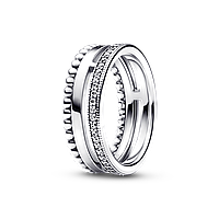 Серебряное широкое кольцо