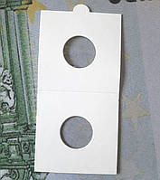 Холдер на клевой основе Hartberger для монет 22,5мм (белый)