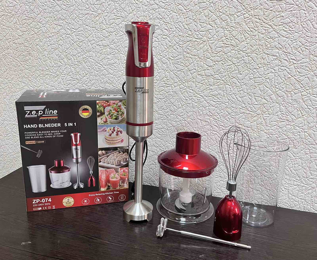 Мощный ручной блендер погружной с измельчителем 5 в 1 Zepline ZP-074 ...