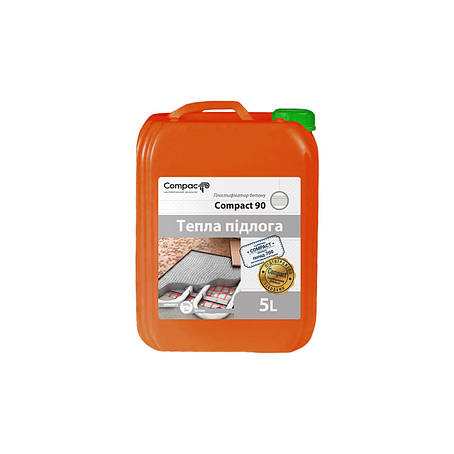 Пластифікатор Тепла підлога Compact 90 Euro для бетону стяжки 5 л, фото 1