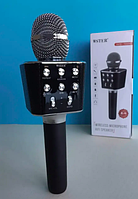Микрофон для вокала Беспроводной Bluetooth Микрофон для караоке USB WSTER WS1688