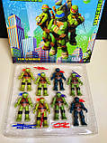 Набір фігурок "Черепашки-ніндзя" 8 шт., фото 2