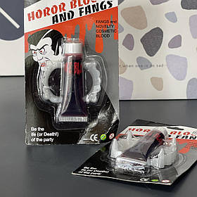 Набір "Дракула, Зуби. Кров" на Хелловін, Клыки Дракулы и кровь на хэллоуин
