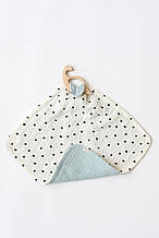 Комфортер горошок на блакитному