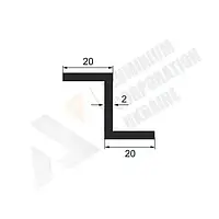Алюминиевый Z-профиль 20х20х20х2 мм - без покрытия (29-0004)