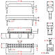 Роз'єм IDC-24, розетка на шлейф, крок 2.54 мм, фото 2