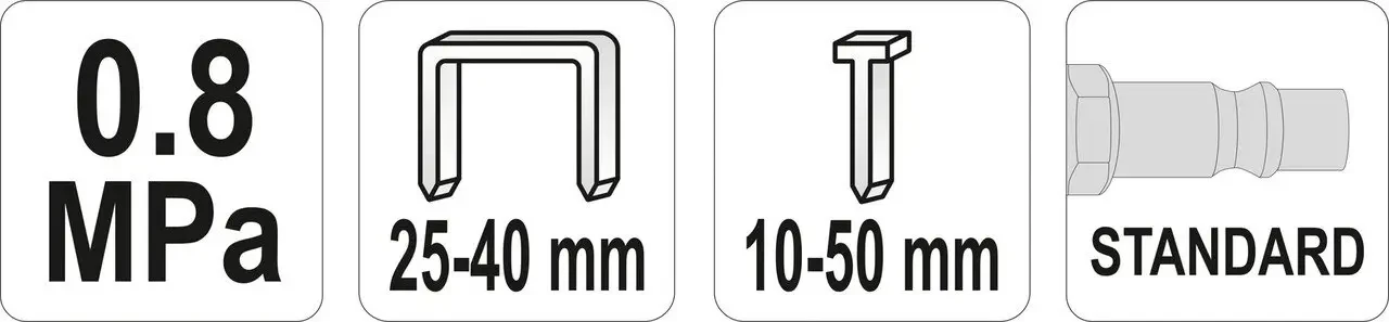 Пневматический нейлер для скоб и гвоздей YATO - фото 4 - id-p1895018845