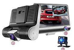 Автомобільний відеореєстратор, Реєстратор з 3 камерами DVR SD319, Відеореєстратор салону