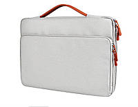 Чехол сумка для ноутбука Макбука Macbook Pro Air M 1 М2 13.3"/14" Светло-серый