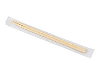 Палочки для суши бамбуковые в бумажной индивидуальной упаковке 230 мм d=4,2 мм 100 шт/уп (30 уп/ящ)