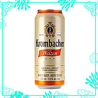 Пиво Krombacher Weizen пшеничне нефільтроване500мл.