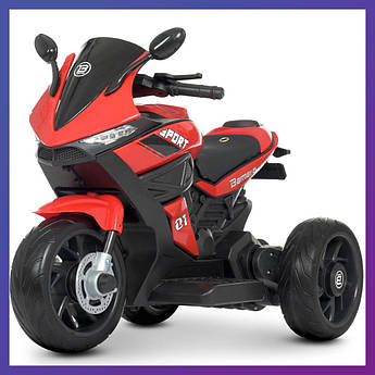 Дитячий електро мотоцикл триколісний на акумуляторі BMW M 4454 для дітей 2-6 років червоний
