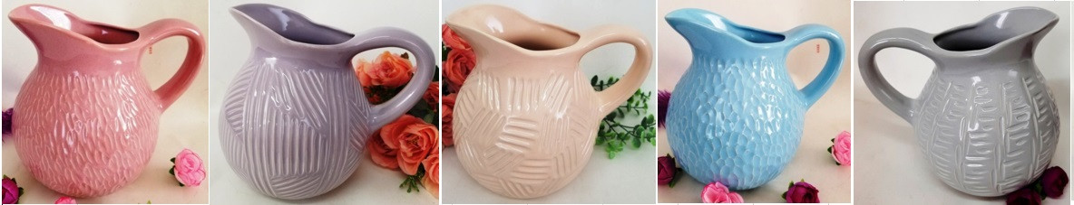 Ваза - кувшин "Круглий" в асорт., Дружківка КСВ, Арт.1204