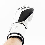 Рукавички боксерські для боксу 12 унцій на липучці OSPORT шкіра PU (BO-5698) Білий, фото 9