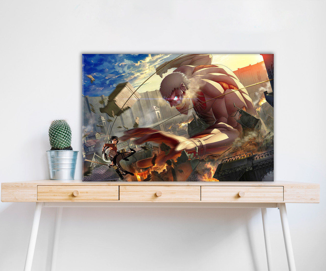 Картина для інтер'єру за мотивами японського аніме Атака на титанів, фото 1