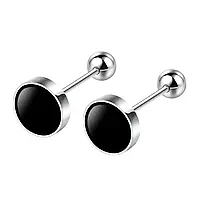 Маленькі сережки-цвяшки для жінок круглої форми зі стерлінгового срібла 925 проби