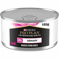 Вологий лікувальний консервований корм для кішок Purina Pro Plan Veterinary Diets UR Mousse Turkey Urinary 195