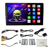 Автомагнітола 10.1" 2/32ГБ Android 11 Wi-Fi GPS 2xUSB 2 DIN 4x60Вт, K803, фото 2