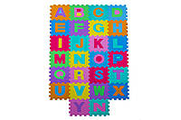 Дитячий килимок Англійський алфавіт 30х30х10мм(26 пазлів)