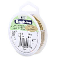 Тросик ювелірний Beadalon 7 струн, Gold Color, товщина 0.38 мм, 100 футів (31 м)