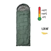 Спальний мешок одеяло с капюшоном Totem Fisherman XXL левый olive 220/90