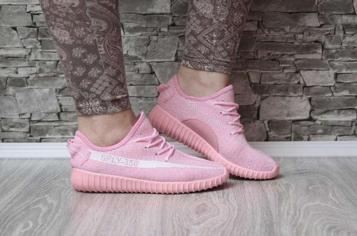 ЗНИЖКА! Yeezy Sply 350 PINK / White кросівки кеди, фото 1