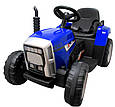 Трактор C1 на акумуляторі Синій з причепом, фото 3